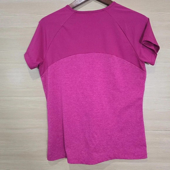 NIKE Golf Tour Performance Womens Pink DRI-FIT Collarless Pink‎ Top Size Large - Picture 5 of 6